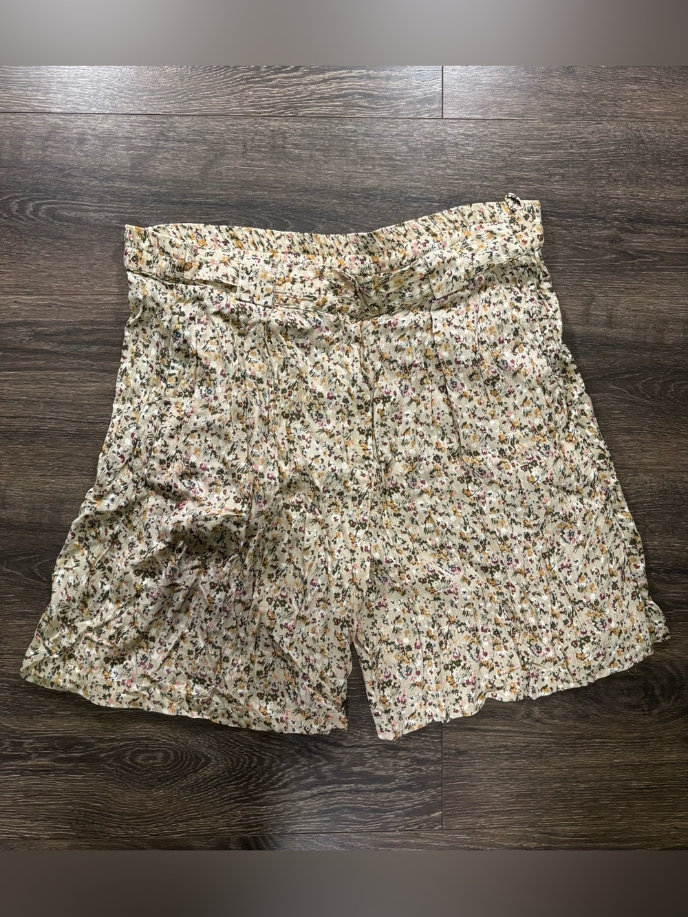 Vintage Floral Rayon Shorts